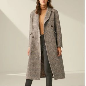 NWT Commense Women’s Plaid Overcoat